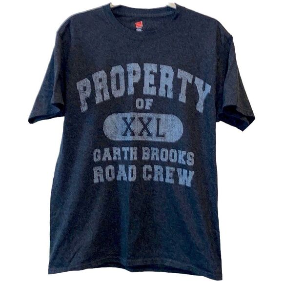Men’s Hanes Property Of Garth Brooks Road Crew COUNTRY Western T-shirt​​​​​​​​​​ - Picture 1 of 4